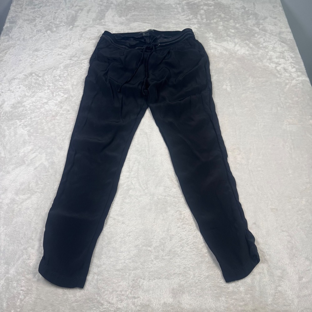 Sanctuary Clothing Black Drawstring Waist Viscose Ankle Pants Women's XS